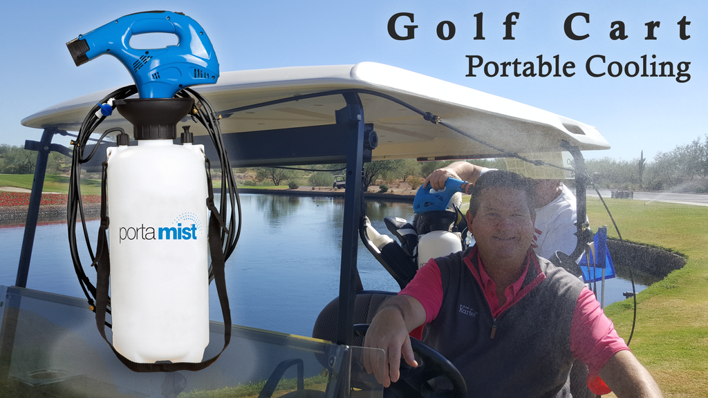 Portable golf best sale cart misting system